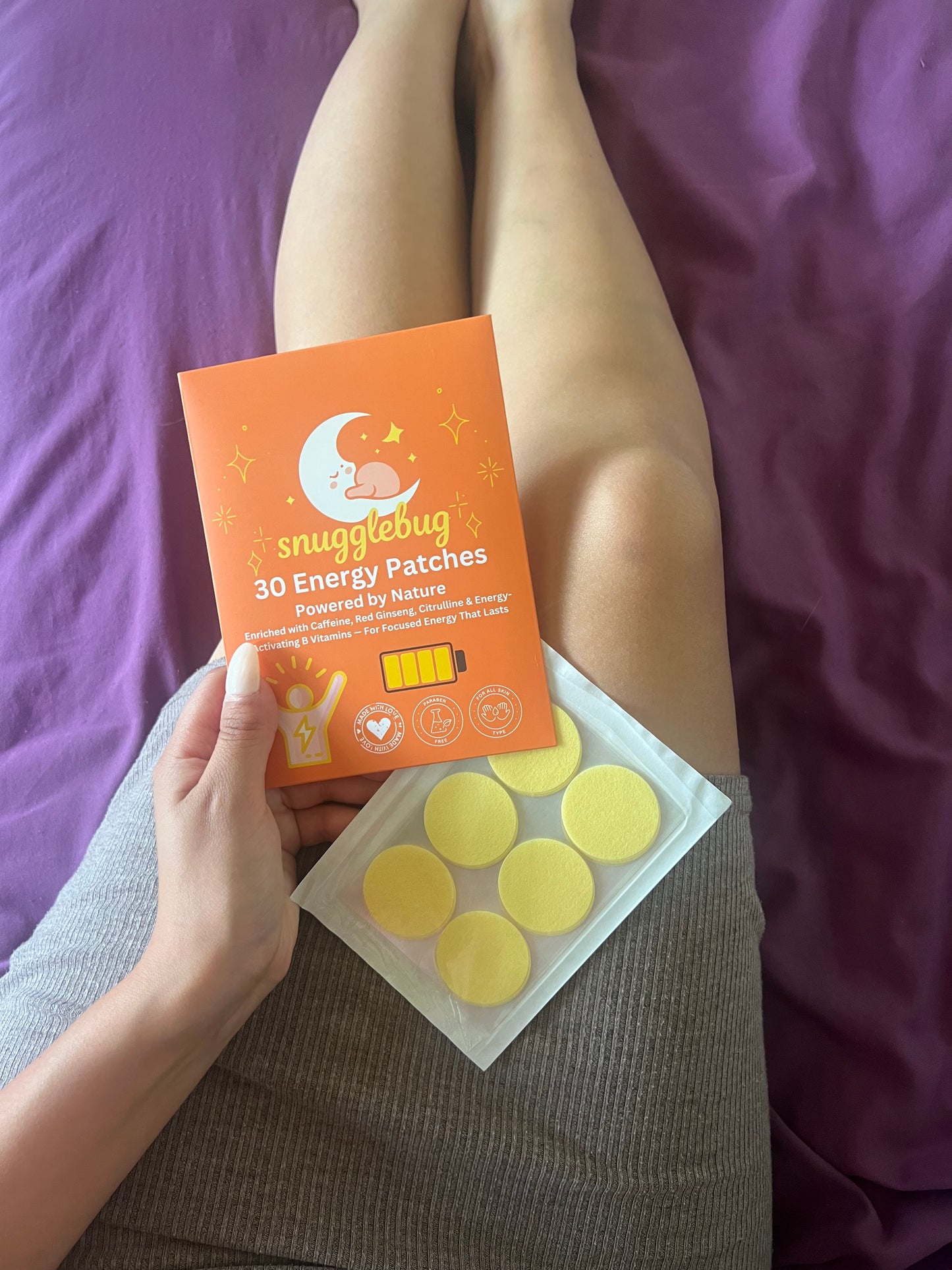 Energy Boosting Patch - Plant-Based Boost with B12, Green Tea & Natural Caffeine