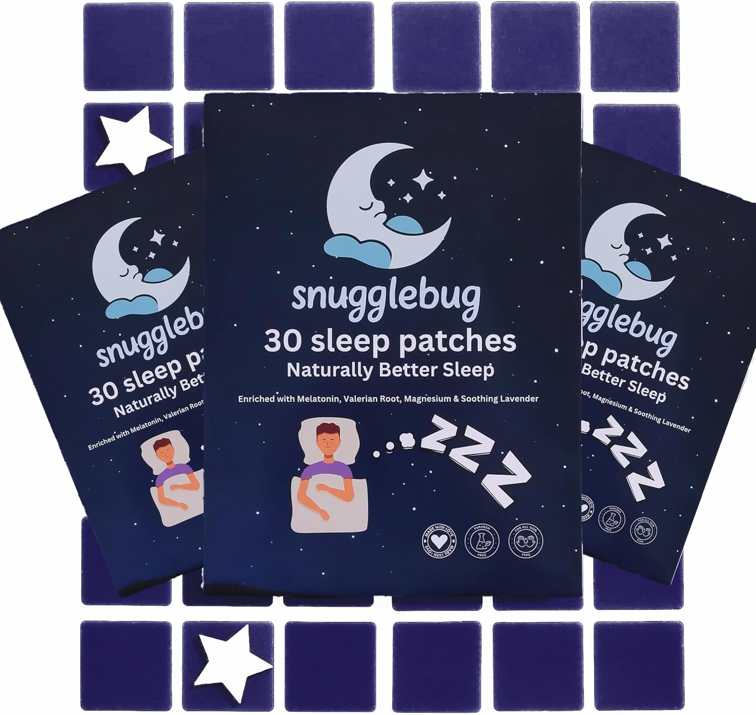 Sleep Patches – 30-Night Supply for Restful, Restorative Sleep