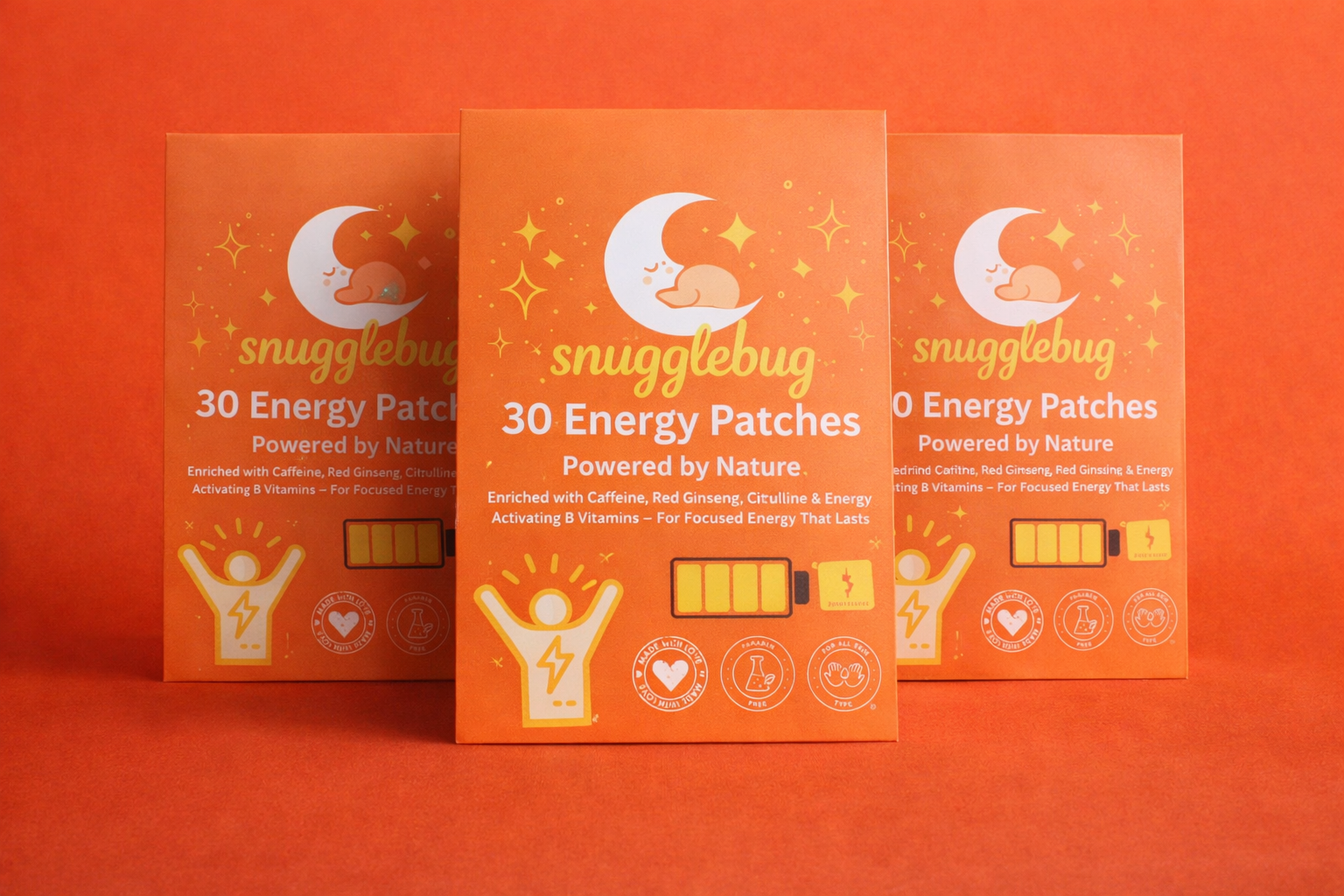 Energy Boosting Patch - Plant-Based Boost with B12, Green Tea & Natural Caffeine