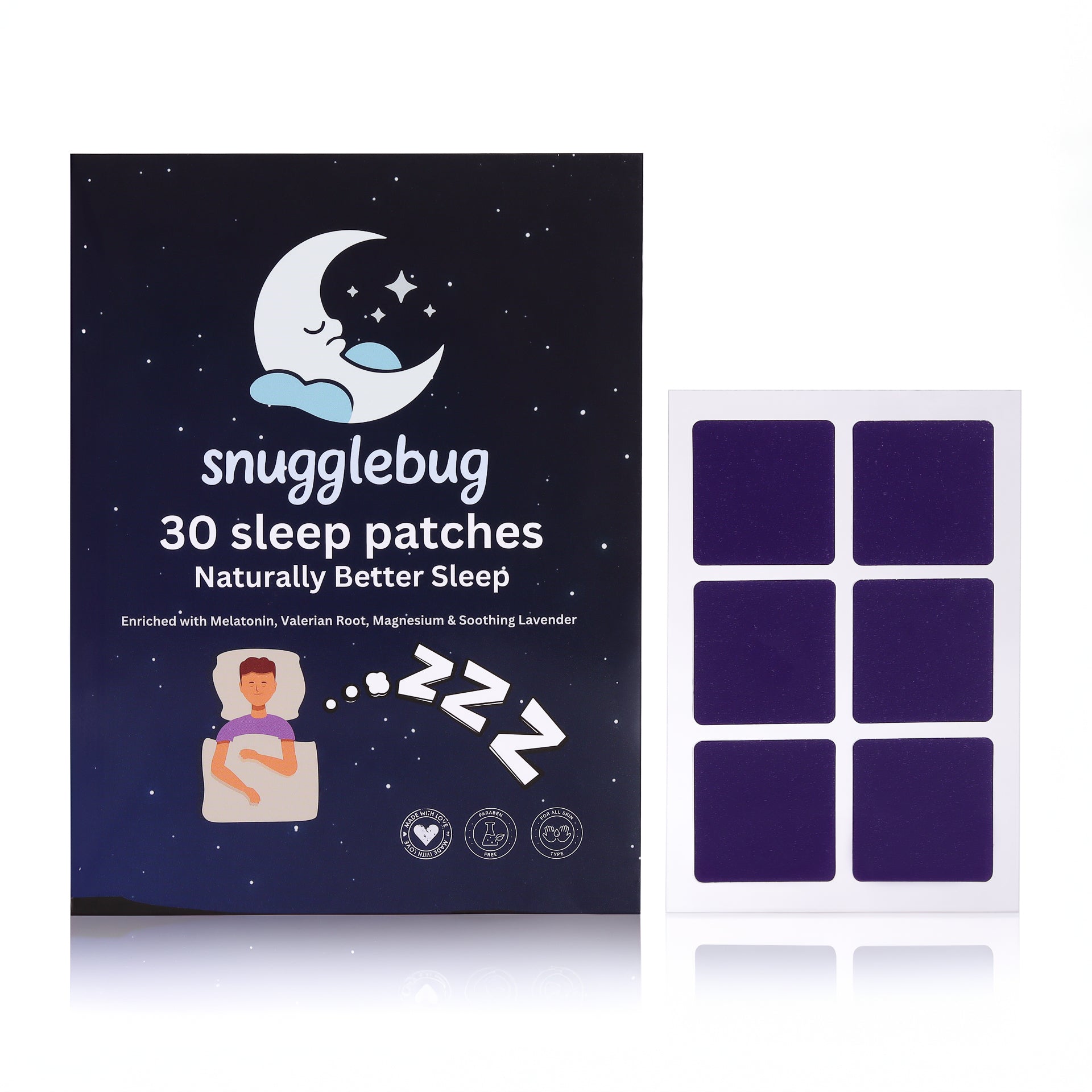 Sleep Patches – 30-Night Supply for Restful, Restorative Sleep