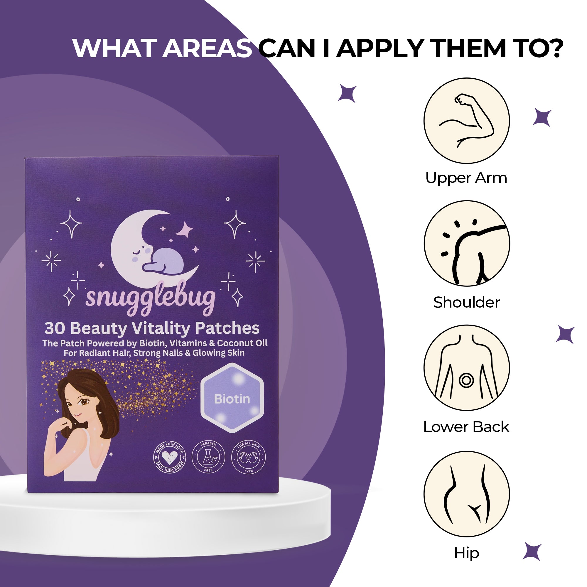 Vitality Patch – Daily Support for Hair & Nail Strength